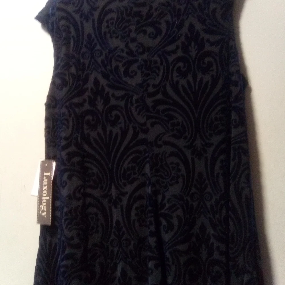 LUXOLOGY ladies blue hi-low dress. Size 14W.  NWT - Picture 11 of 11
